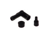 Fisa bujie, unghi: 90&deg;, filet bujie: 14mm, conexiune: thread, carcasa: Ebonite, spark plug cap colour: black compatibil: APRILIA AF1 100/100 (Address), NGK