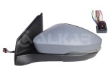 Oglinda usa exterioara VW T-CROSS, 01.2019-, partea stanga, SRLine, reglare electrica; grunduit; cu incalzire; sticla asferica; sticla crom; 16 gauri