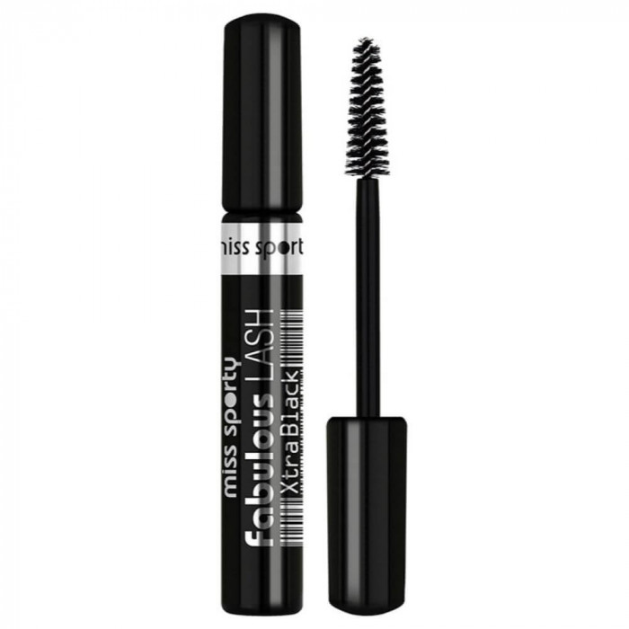 Mascara Miss Sporty Fabulous Lash, Extra Black, 8 ml, Mascara Fabulous Lash, Mascara Extra Black, Mascara pentru Gene Lungi, Mascara pentru Alungire,