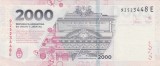 Bancnotă Argentina 2000 Pesos 2023 &ndash; seria 92523448E