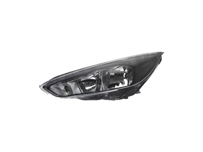 Far Ford Focus 3, 10.2014-, fata, Dreapta, cu LED daytime running light; H1+H7+LED+PY21W; electric; negru; cu motor;