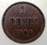7.243 FINLANDA NIKOLAI II 1 PENNI 1900