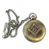 Ceas de buzunar masonic - Culoare Bronz