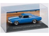 Macheta 1970 Chevrolet Chevelle SS 454 1:43 replica metal Albastru Alb