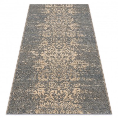 Covor L&amp;acirc;nă JADE 45007/600 Ornament albastru / bej OSTA, 67x130 cm foto