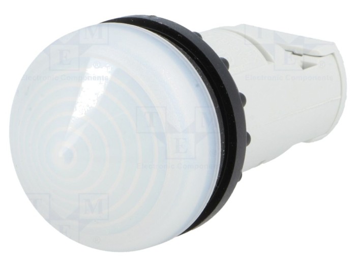 Lumină de control albă 22mm IP67