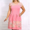 Rochie Mira cu Broderie Aplicata RozMarimea