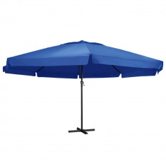 Umbrela de soare cu stalp aluminiu, albastru azur, 500 cm GartenMobel Dekor