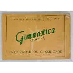 GIMNASTICA SPORTIVA , PROGRAMUL DE CLASIFICARE SI CODUL DE PUNCTAJ , 1957-1959