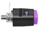 Clemă de laborator violet 70VDC, 16A, &icirc;nşurubare - SCH&Uuml;TZINGER