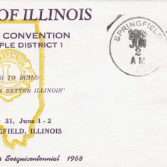 Plic LIONS CLUB, Illinois, S.U.A., 31 Mai-2 Iunie 1968