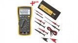 multimetru digital, FLUKE, FLK-115/TLK-225-1, 0.1...600mV-0.6kV, 1mA...6A-