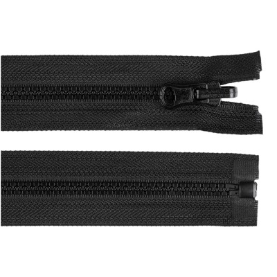 Fermoar plastic reversibil si detasabil, lungime 90 cm, Negru foto