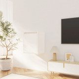 VidaXL Dulap de perete, alb, 30x30x40 cm, lemn masiv de pin
