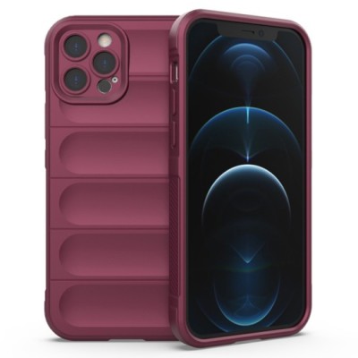 Husa pentru iPhone 12 Pro Max - Techsuit Magic Shield - Bordeaux foto