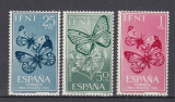 SPANIA IFNI 1963 FLUTURI SERIE MNH