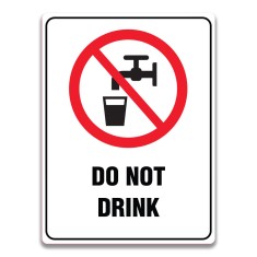 DO NOT DRINK SIGN foto