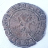 Franța Blanc Guenar ND (1385-22) argint Carol Vl, Europa