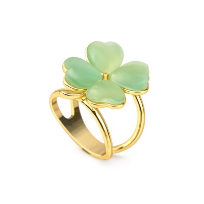 Inel esarfa trifoi verde foto