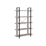 Cumpara ieftin Biblioteca Vasagle Bej 105x33.5x177.5 cm