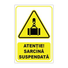 Indicator avertizare Atenție! Sarcină suspendată