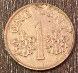 C50 - Moneda foarte veche - Singapore - 1 cent - 1992