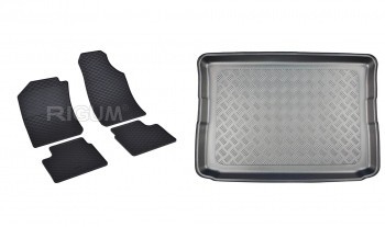 Pachet Dacia Spring covorase cauciuc + tava portbagaj
