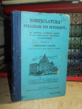 CONSTANTIN CALAPOD - NOMENCLATURA STRAZILOR DIN BUCURESTI , SOCEC , 1928