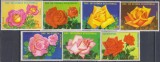 Lot de timbre cu trandafiri