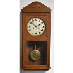 Ceas de perete cu pendul / Pendula Friedrich Mauthe FMS Germania anii 1930 - functionala