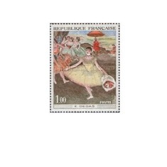 Franta 1970 - pictura Degas, neuzata