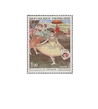 Franta 1970 - pictura Degas, neuzata foto