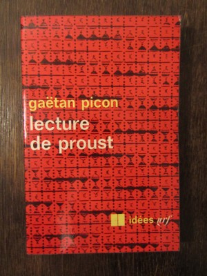 LECTURE DE PROUST-GAETAN PICON foto