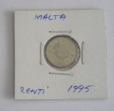 C50 - Moneda foarte veche - Malta ante euro - 2 centi - 1995, Europa