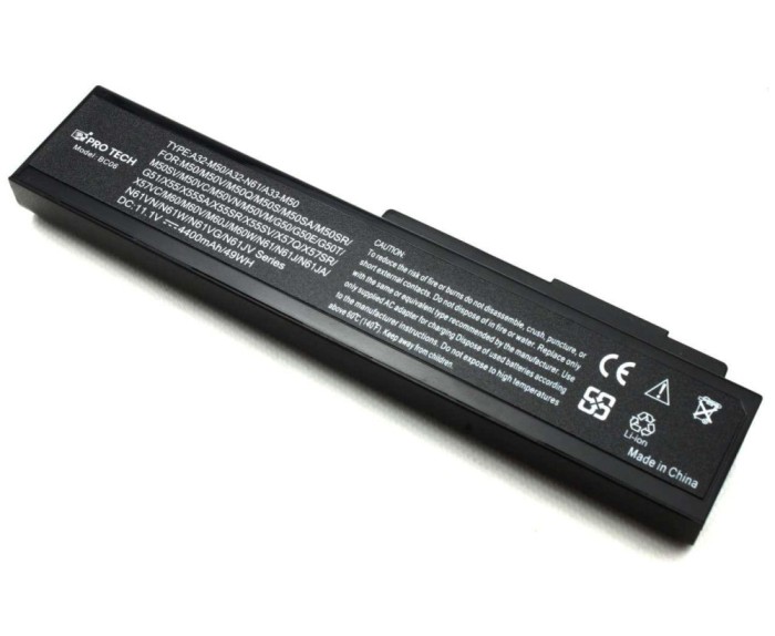 Baterie AsusN61JW, N61JX, N61V, N61Vf, N61Vg, N61Vn, N61w, Pro5MJ, Pro62, Pro62J, Pro62VP, Pro64, Pro64DA,