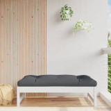 Cumpara ieftin Taburet de grădină, 120x80 cm, alb, lemn masiv de pin