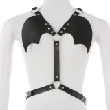 Eross top Belts with Bat Wings S/M Black