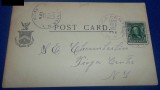 Carte postala =1 Floral Park New York USA timbru Benjamin Franklin 1902 Series