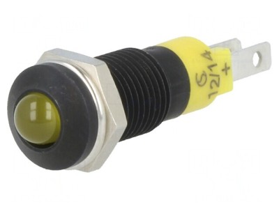 Lampă LED galbenă 12-14V DC &amp;Oslash;8.2mm IP40 foto