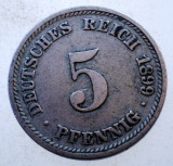 1.296 GERMANIA 5 PFENNIG 1899 D