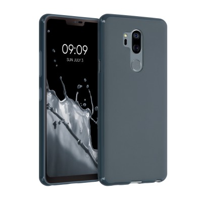 Husa pentru LG G7 ThinQ / G7 Fit / G7 One, Silicon, Albastru, 44920.202 foto
