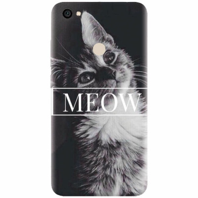 Husa silicon pentru Xiaomi Redmi Note 5A, Meow Cute Cat foto