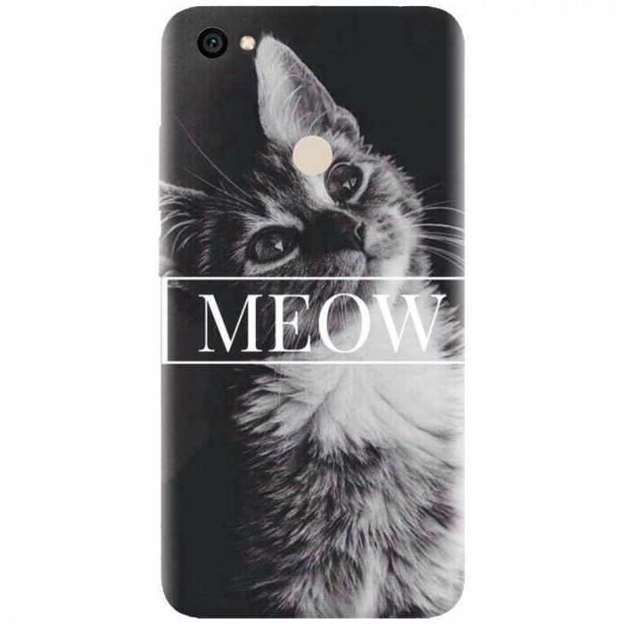 Husa silicon pentru Xiaomi Redmi Note 5A, Meow Cute Cat