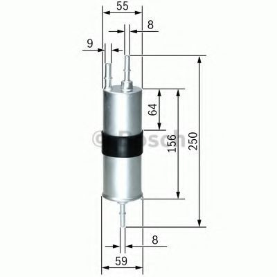 Filtru combustibil BMW Seria 4 Gran Coupe (F36) (2014 - 2016) BOSCH F 026 403 754 foto