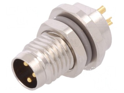 Conector M8 tată PIN 3 soclu IP67 60V 2,5-4,5mm neecranaţi foto