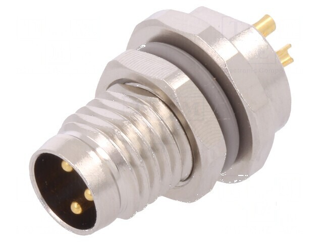 Conector M8 tată PIN 3 soclu IP67 60V 2,5-4,5mm neecranaţi