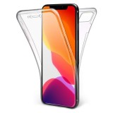 Husa Full TPU 360&deg; (fata + spate) compatibila cu iPhone 11 Pro, Transparent