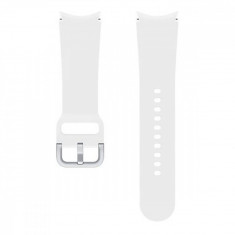 Curea pentru Ceas Smartwatch Samsung Galaxy Watch4 si Watch4 Classic, Sport Band, M/L, White