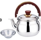 Ceainic din inox cu fluier, 1500 ml, toate tipurile de plite, maner protectie, Bohmann