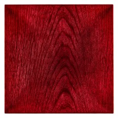 Platou Decorativ Plastic, 30x30x2 cm, Culoare Roșu, Model Decorativ